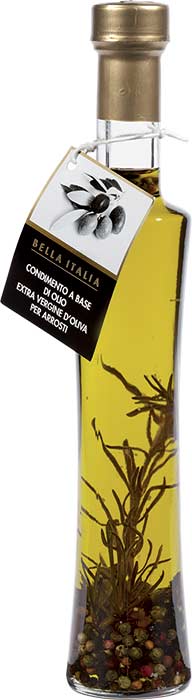 ARROSTO - ROSEMARY AND 4 COLORS PEPPER FLAVOURED EXTRA VIRGIN OLIVE OIL FOR GRILLED MEAT - BIOL03