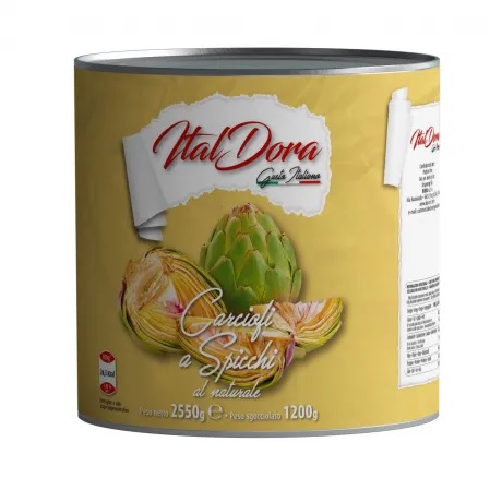 ARTICHOKES WEDGES IN NATURAL TIN -DOR71