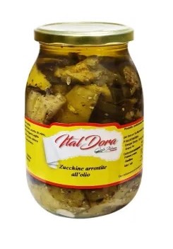 SLICED GRILLED ZUCCHINI IN SUNFLOWER OIL - DOR42 