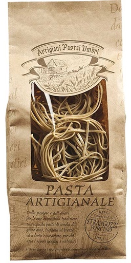 [ANT1158] STRANGOZZI PORCINO - DURUM WHEAT SEMOLINA PASTA  WITH PORCINI MUSHROOMS - ARTP003