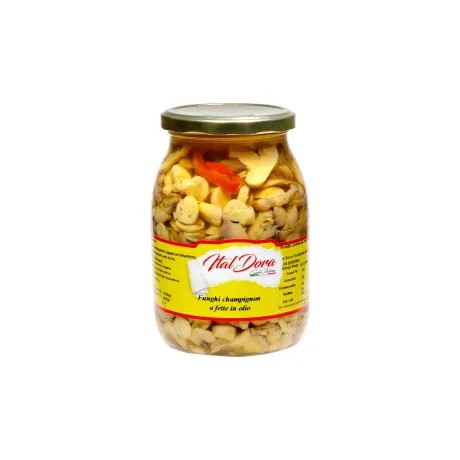 [DRA1218] CHAMPIGNON MUSHROOMS, SEASONED IN SLICES -DOR77