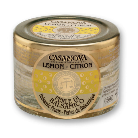[LEO1529] WHITE BALSAMIC PEARLS - LEMON