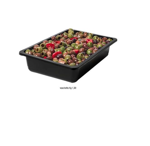 [ORC1602] ITALIAN SPICY PITTED OLIVES MIX PLASTIC TRAY - 8000788116216