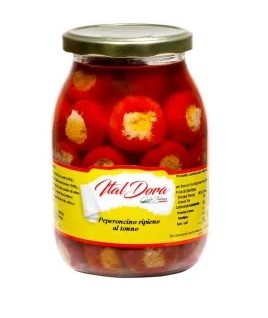 [DRA1239]  STUFFED PEPPERS WITH TUNA AND SWEET AND SOUR IN SUNFLOWER OIL - DOR81